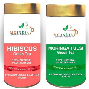 Hibiscus & Moringa Tulsi Green Tea